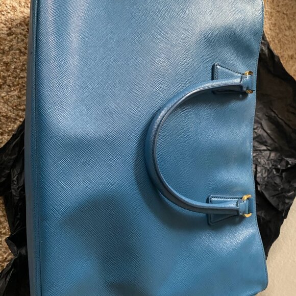 Prada Saffiano bag in blue - Picture 5 of 10